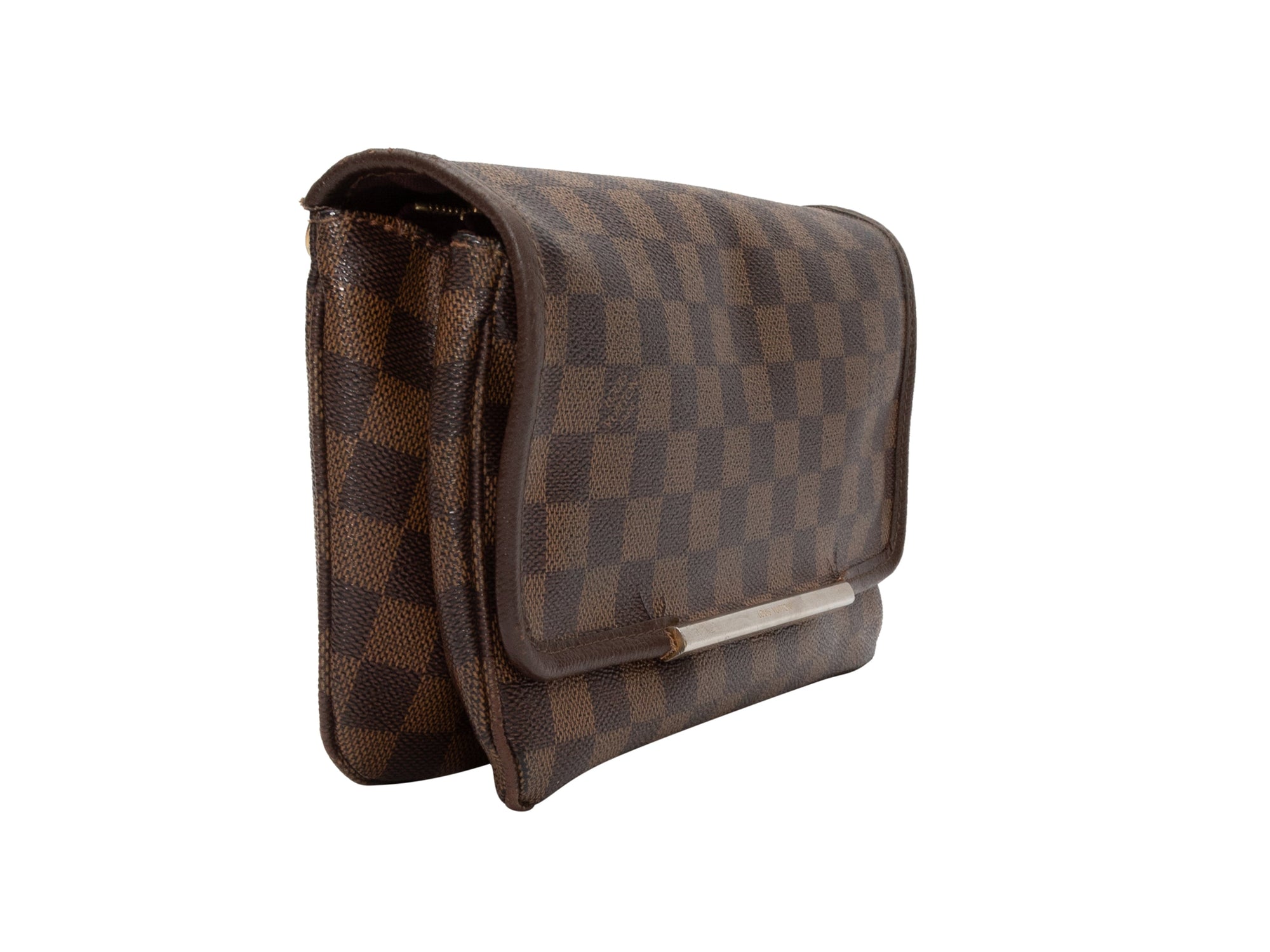 Brown LV Damier Ebene Hoxton PM Crossbody Bag
