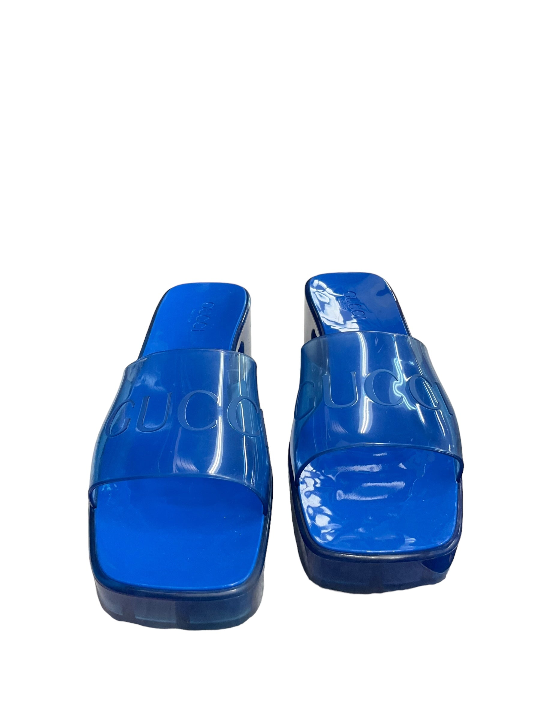 Blue Sandals Designer GCCI, Size 13