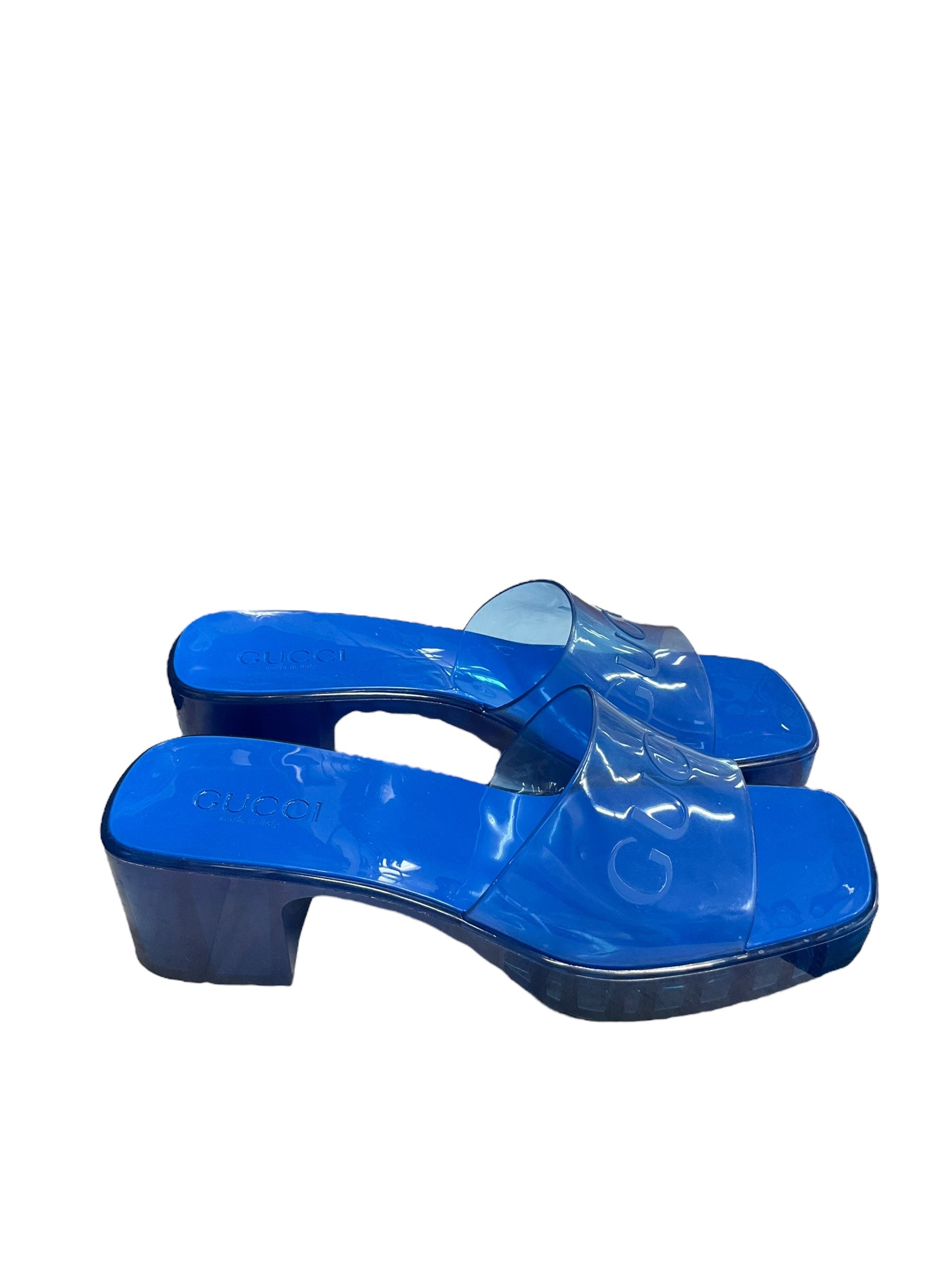 Blue Sandals Designer GCCI, Size 13