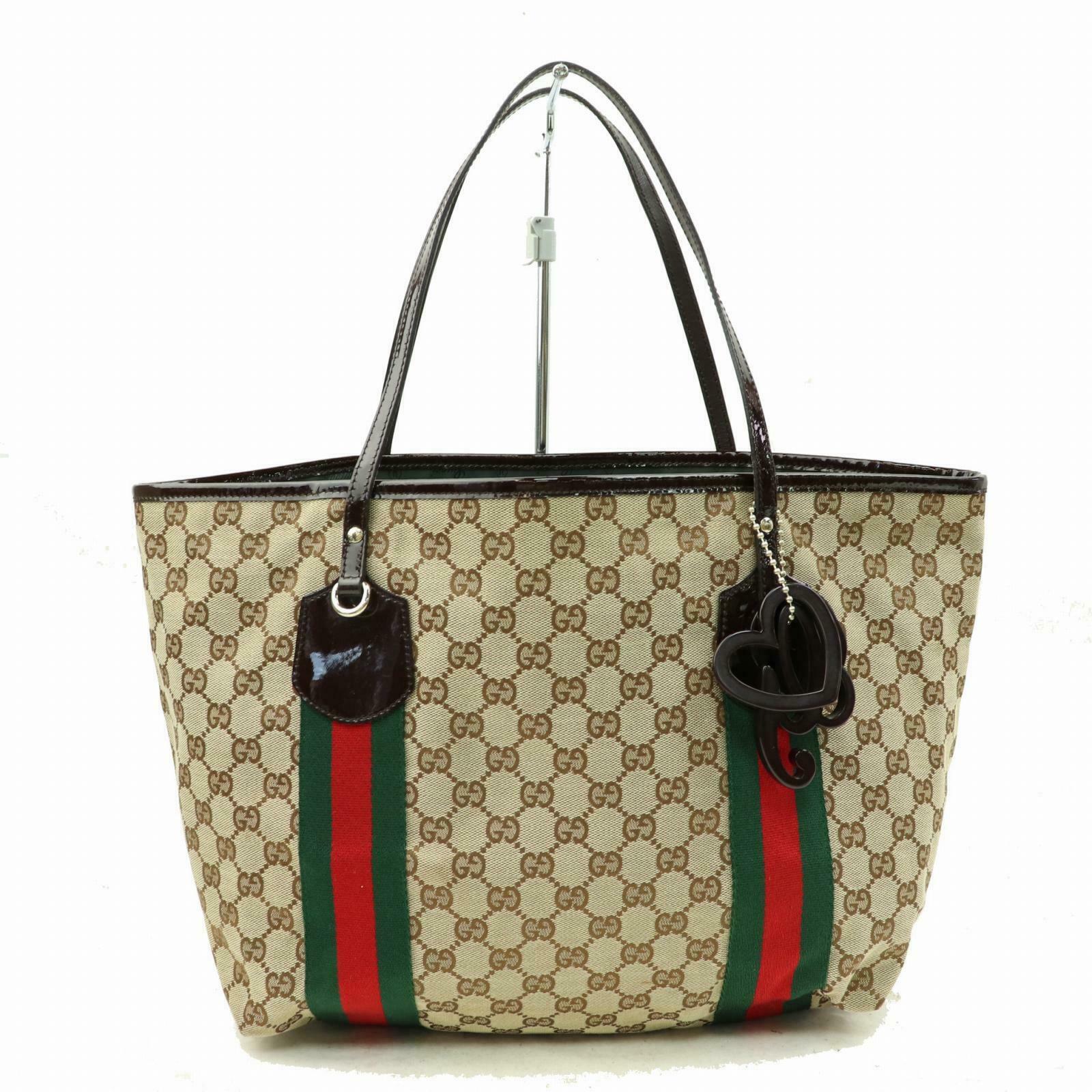 Brand Inspired GCCI Tote Bag Brown Canvas (SHC1-14280)