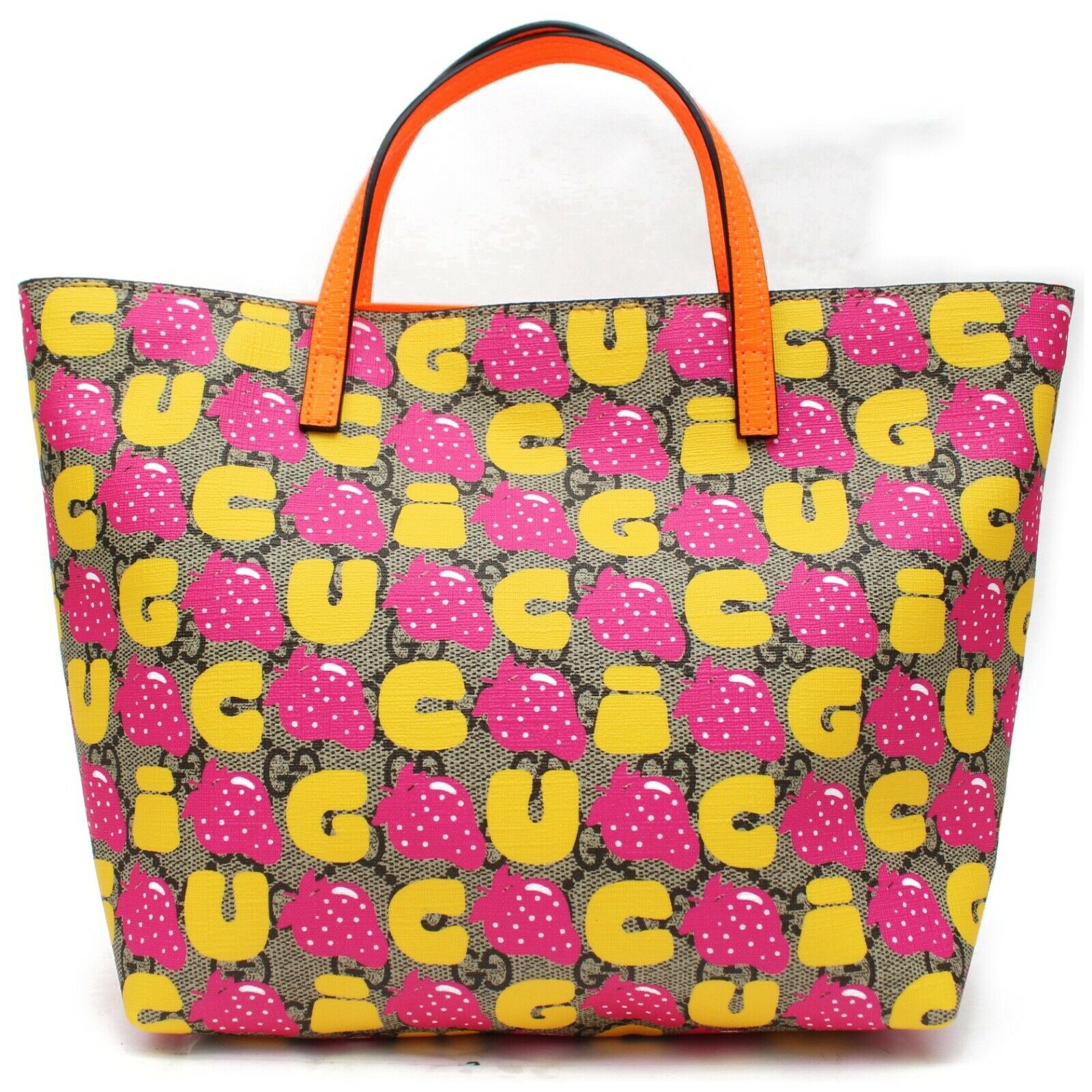 Brand Inspired GCCI Tote Bag Children's Strawberry Print Kids' Line 410812 (SHC7-10988)