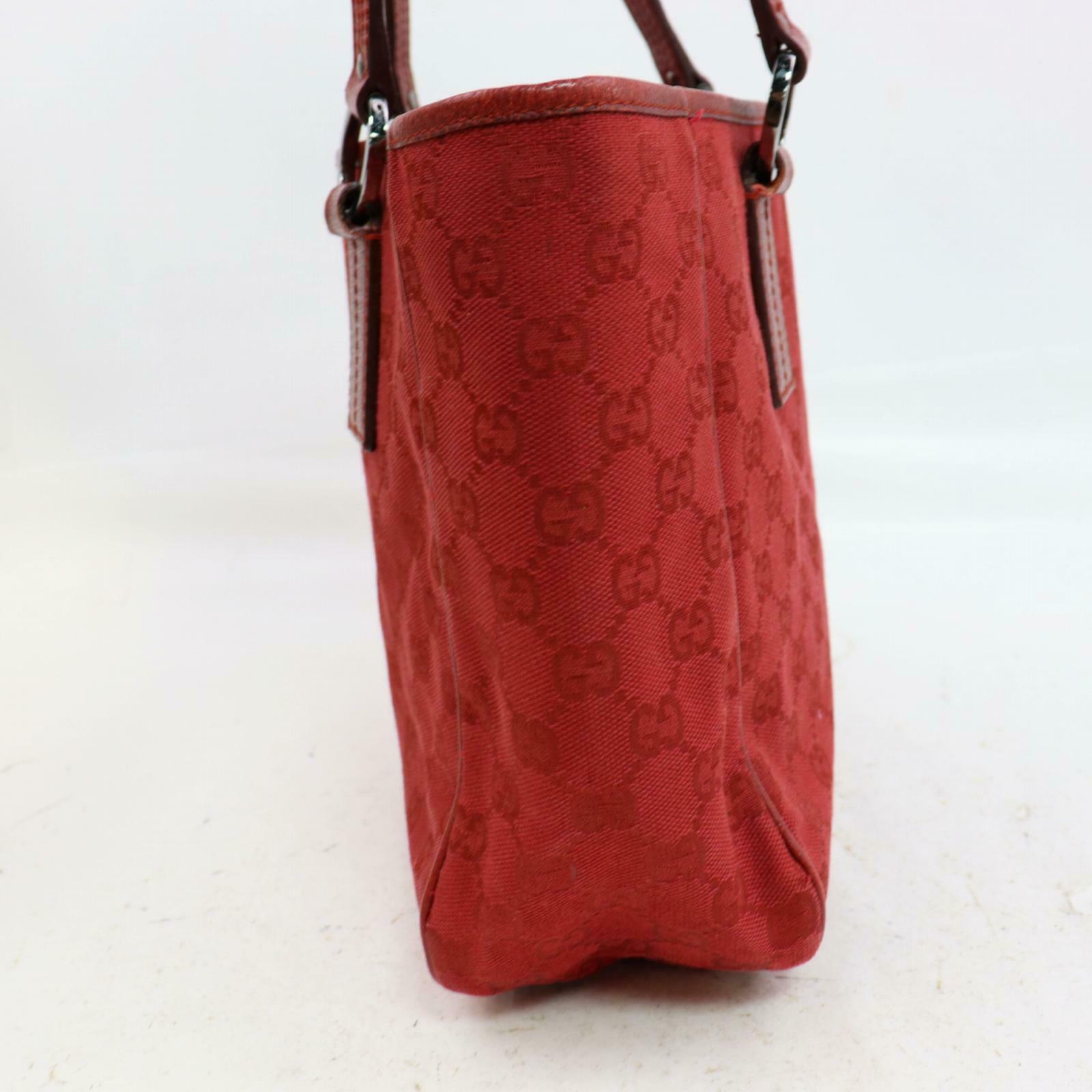 Brand Inspired GCCI Tote Bag Red Canvas