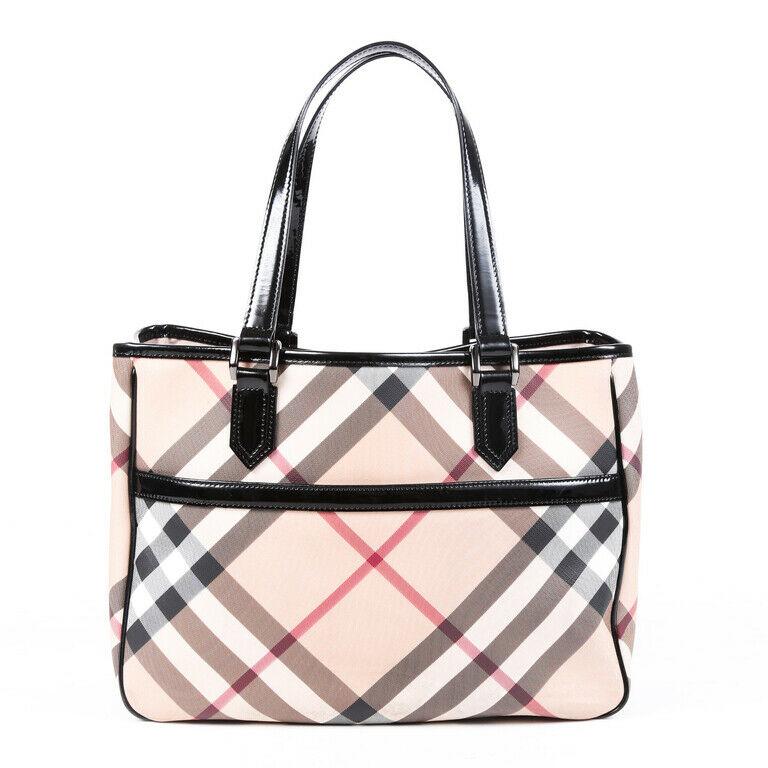 BBERRY Bag Nova Check Coated Canvas Tote