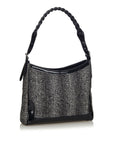 BBERRY Black Wool Fabric Shoulder Bag United Kingdom