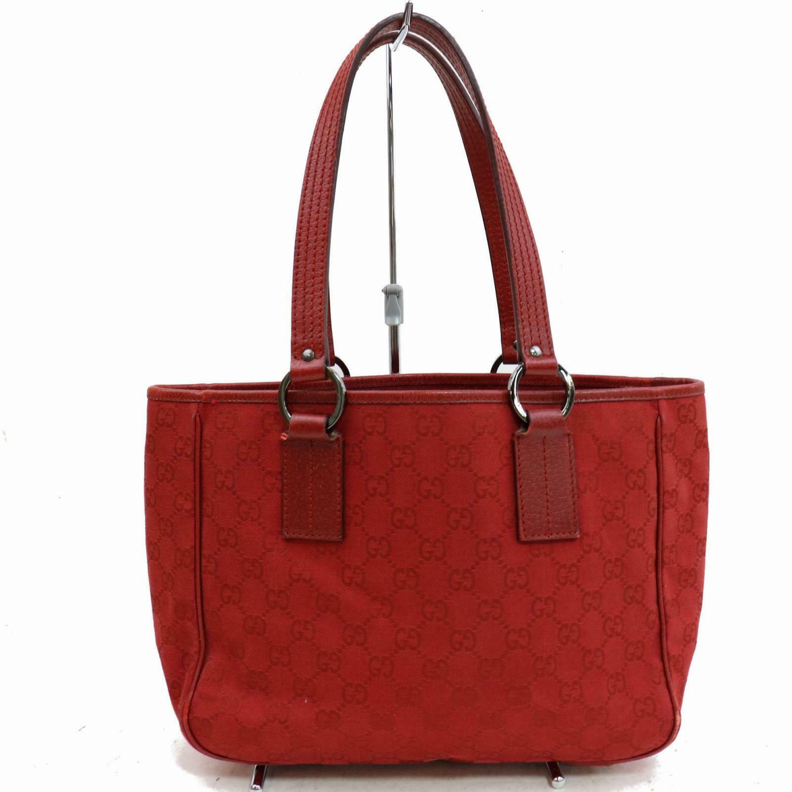 Brand Inspired GCCI Tote Bag Red Canvas