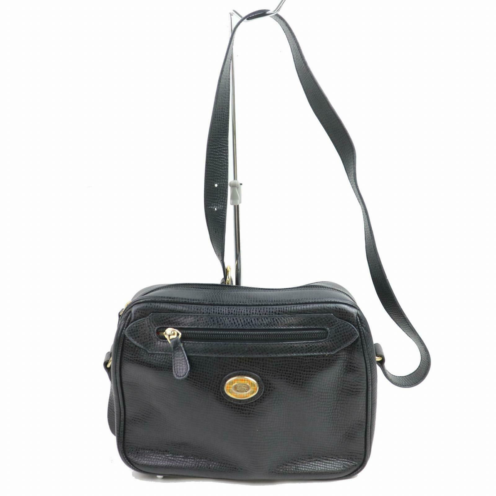 Brand Inspired BBERRY London Shoulder Bag Black Leather (SHC1-14377)
