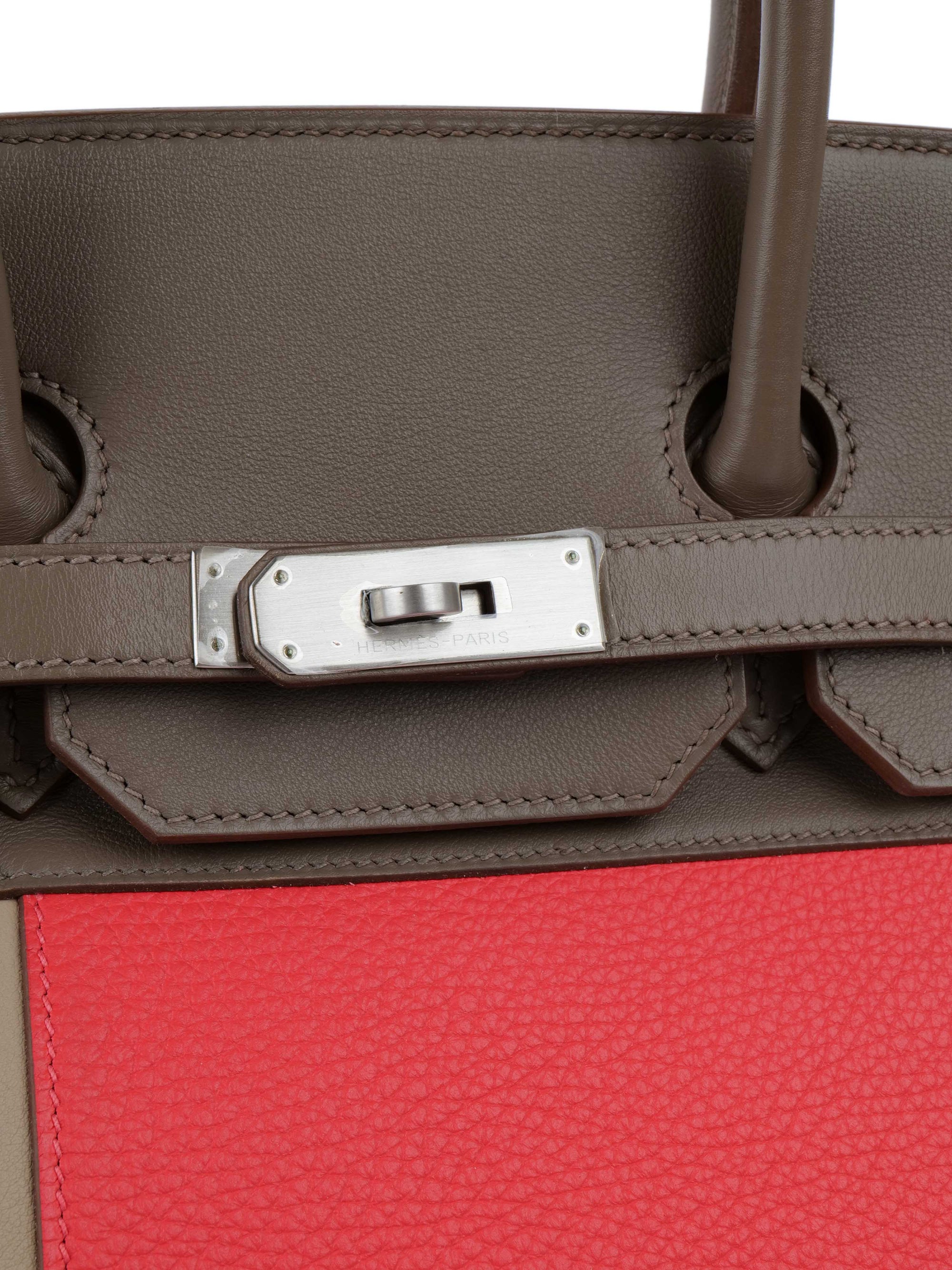 HMS Limited Edition Tricolour Rose Jaipur, Argile and Etoupe Birkin 35.