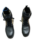 Brown Boots Luxury Designer GCCI, Size 9