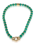 CHRISTIAN D1OR Chalcedony Diamond Necklace in 18K Yellow Gold 0.78 CTW