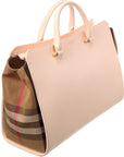 BBERRY Banwell Medium Check Canvas & Leather Satchel