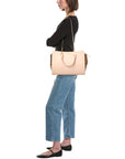 BBERRY Banwell Medium Check Canvas & Leather Satchel