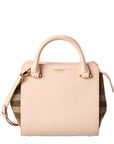 BBERRY Banwell Check Canvas & Leather Satchel