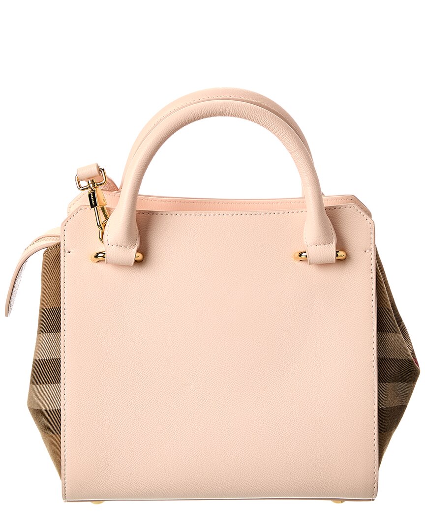 BBERRY Banwell Check Canvas &amp; Leather Satchel