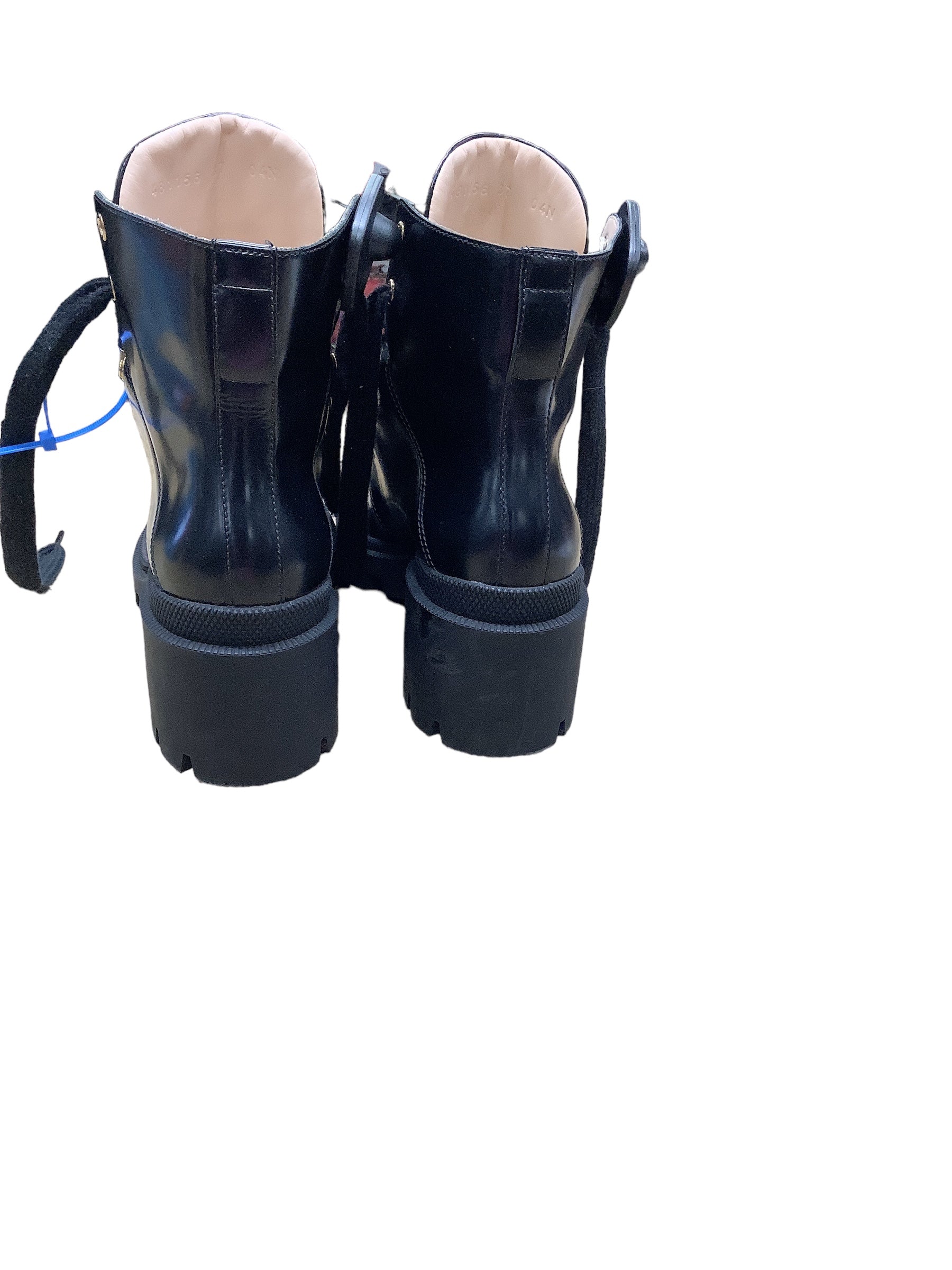 Black &amp; Cream Boots Luxury Designer GCCI, Size 7