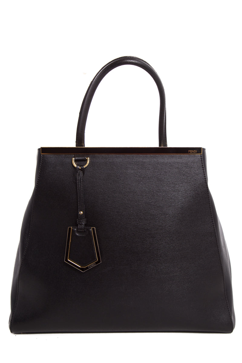 FNDI Black Sac Du Jour Large Handbag