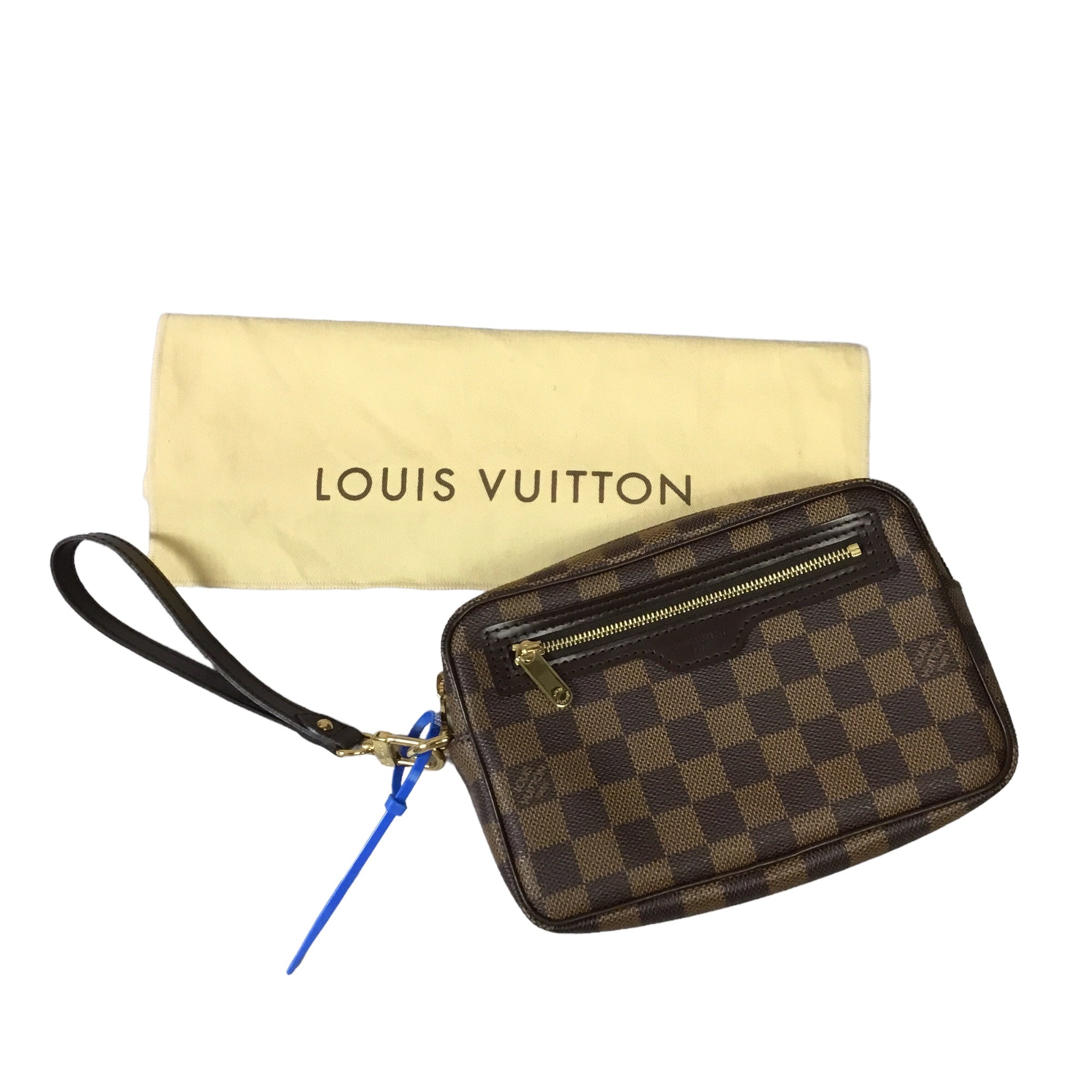 Brown Clutch Luxury Designer LV, Size Medium