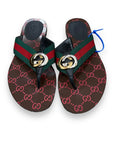 Brown Sandals Flats GCCI, Size 7.5