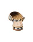 BBERRY Birdie Check Canvas Slingback Flat