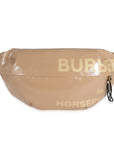 BBERRY Beige Coated Canvas Horseferry Sonny XL Bum Bag