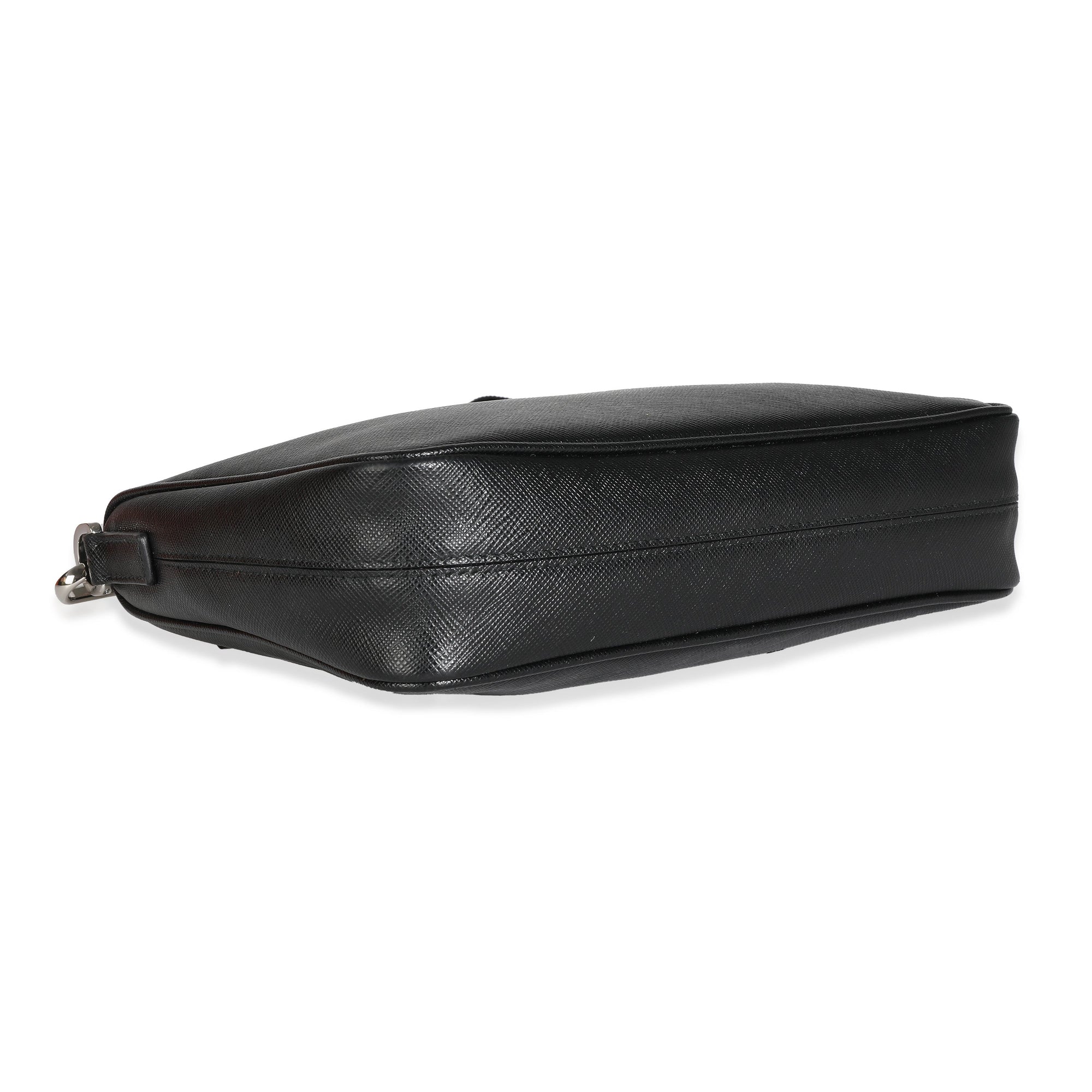 PRD Black Saffiano Small Utility Strap Crossbody