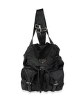 PRD Black Tessuto Nylon Small Logo Backpack