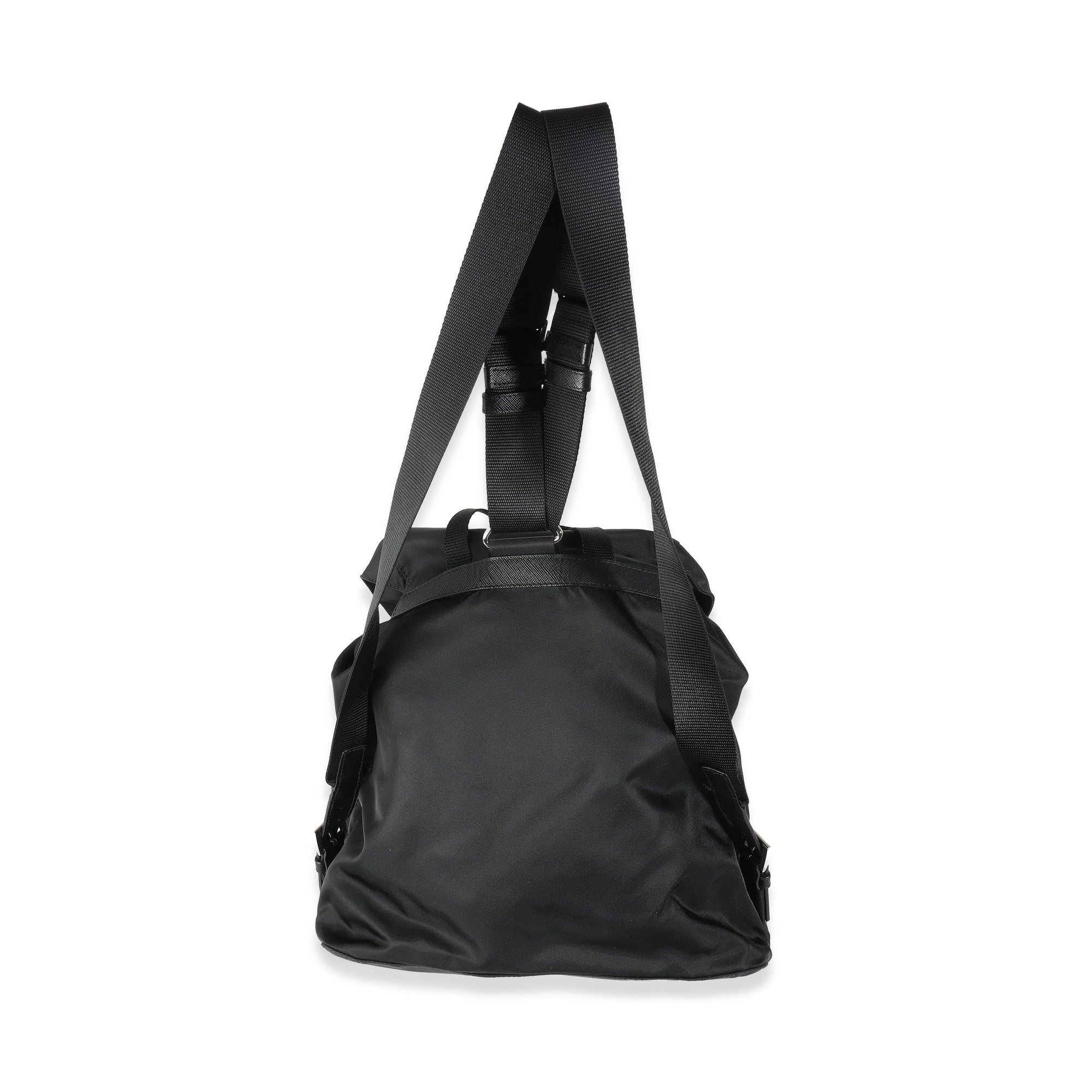 PRD Black Tessuto Nylon Small Logo Backpack