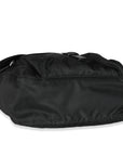 PRD Black Re-Nylon Front Pocket Shoulder Bag