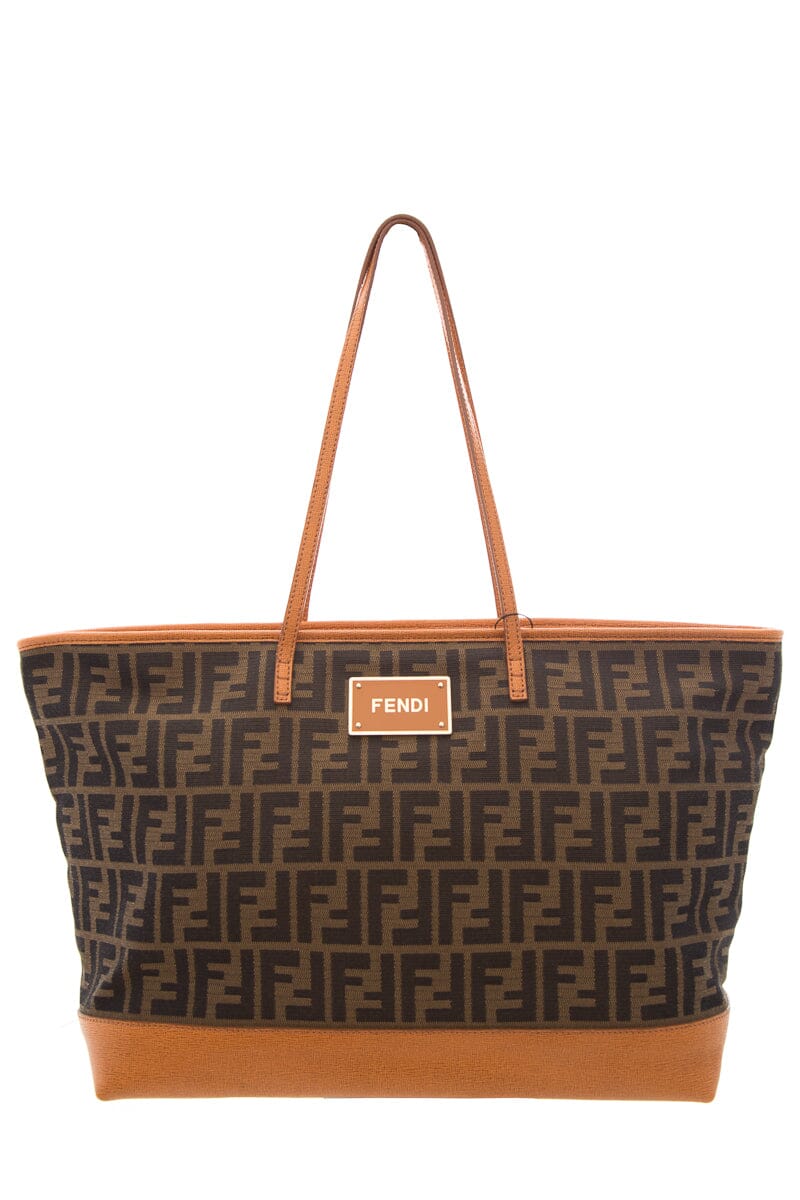 FNDI Brown Zucca Canvas Tote