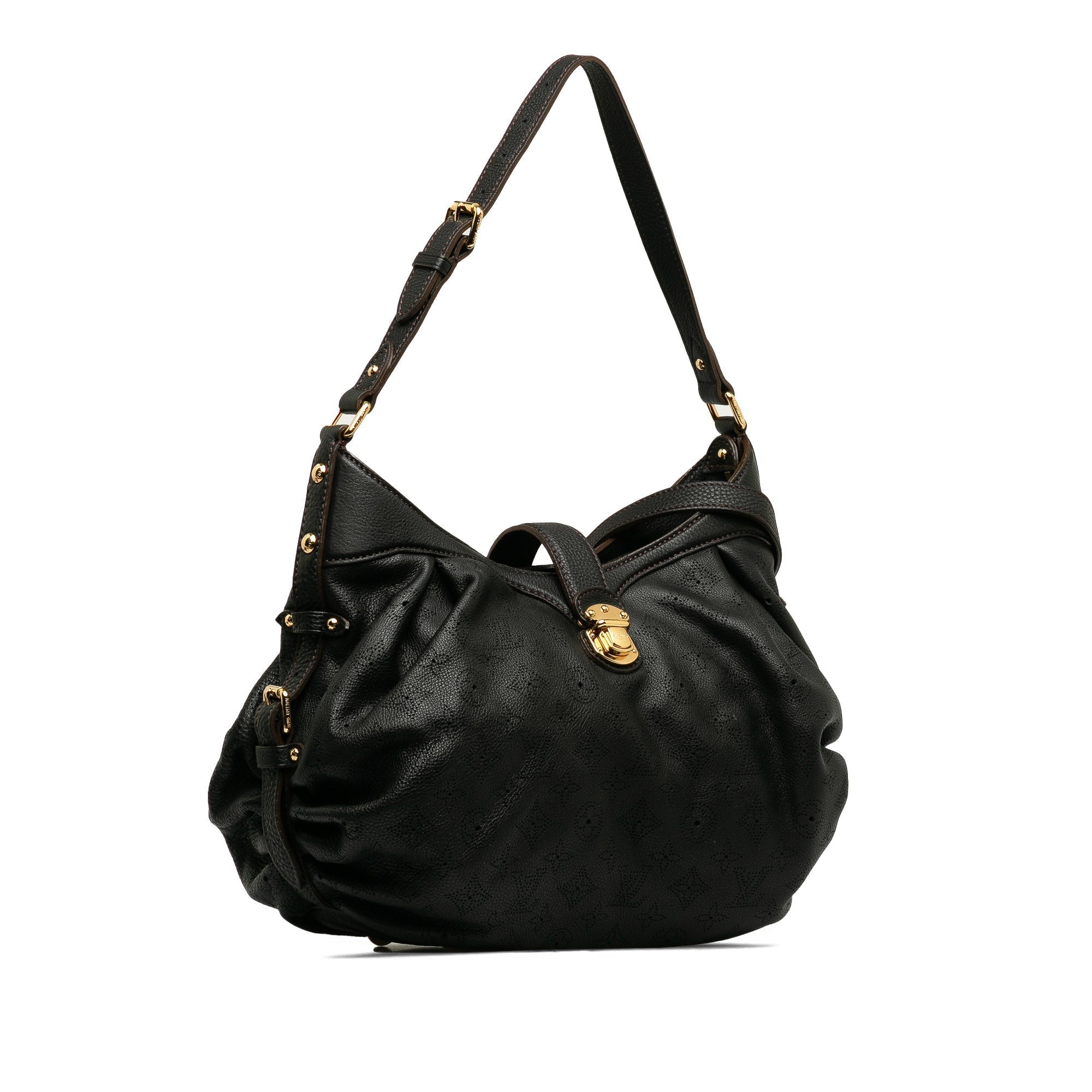 Black LV Monogram Mahina XS Crossbody Bag
