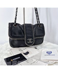 Around Flap Chain Shoulder Bag Black CH