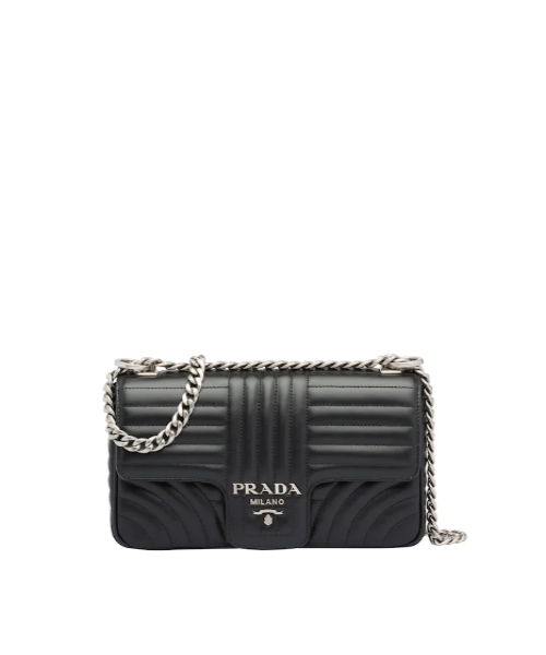 PRD Diagramme Medium Leather Bag Black