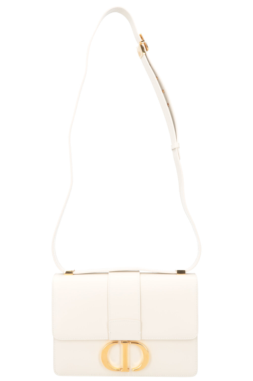 CHRISTIAN D1OR 30 Montaigne Bag Leather White