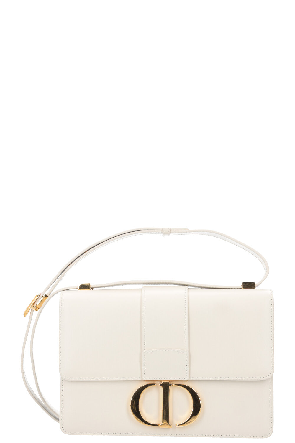 CHRISTIAN D1OR 30 Montaigne Bag Leather White