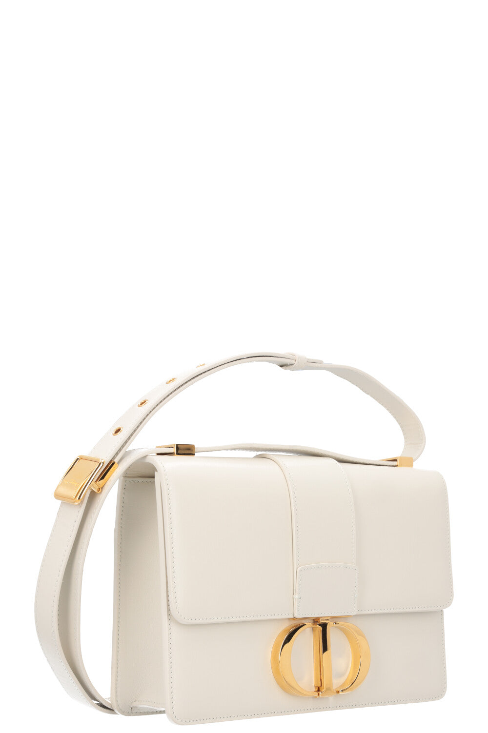 CHRISTIAN D1OR 30 Montaigne Bag Leather White