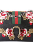 GCCI  Dionysus Leather Floral Embroidered Shoulder Medium