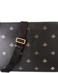 GCCI  Bee Star Leather Messenger Bag