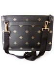 GCCI  Bee Star Leather Messenger Bag