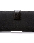 GCCI  GG Canvas Horsebit Continental Wallet