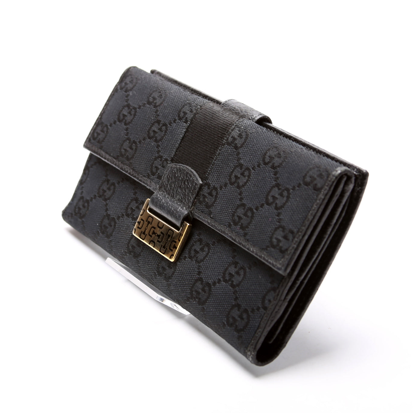 GCCI  GG Canvas Horsebit Continental Wallet