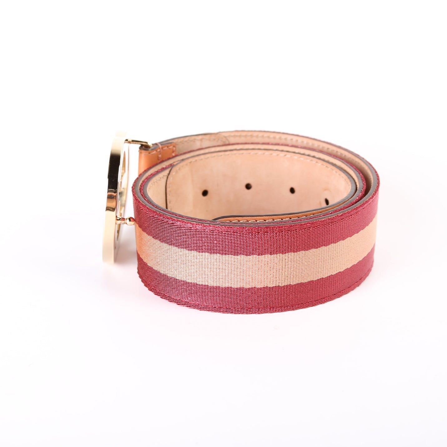 GCCI  Interlocking GG Web Canvas Belt Size /