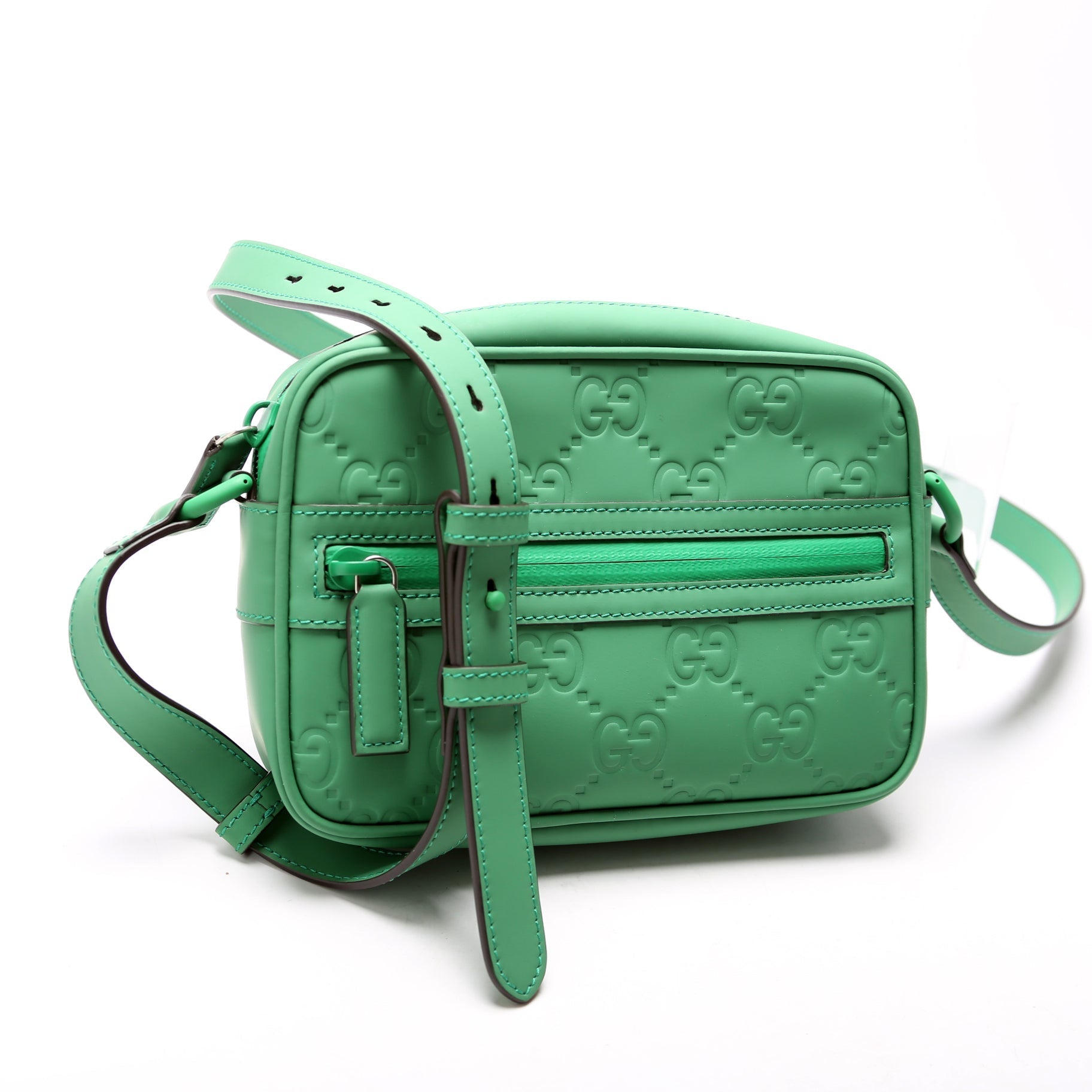GCCI  GG Rubber Effect Leather Small Crossbody