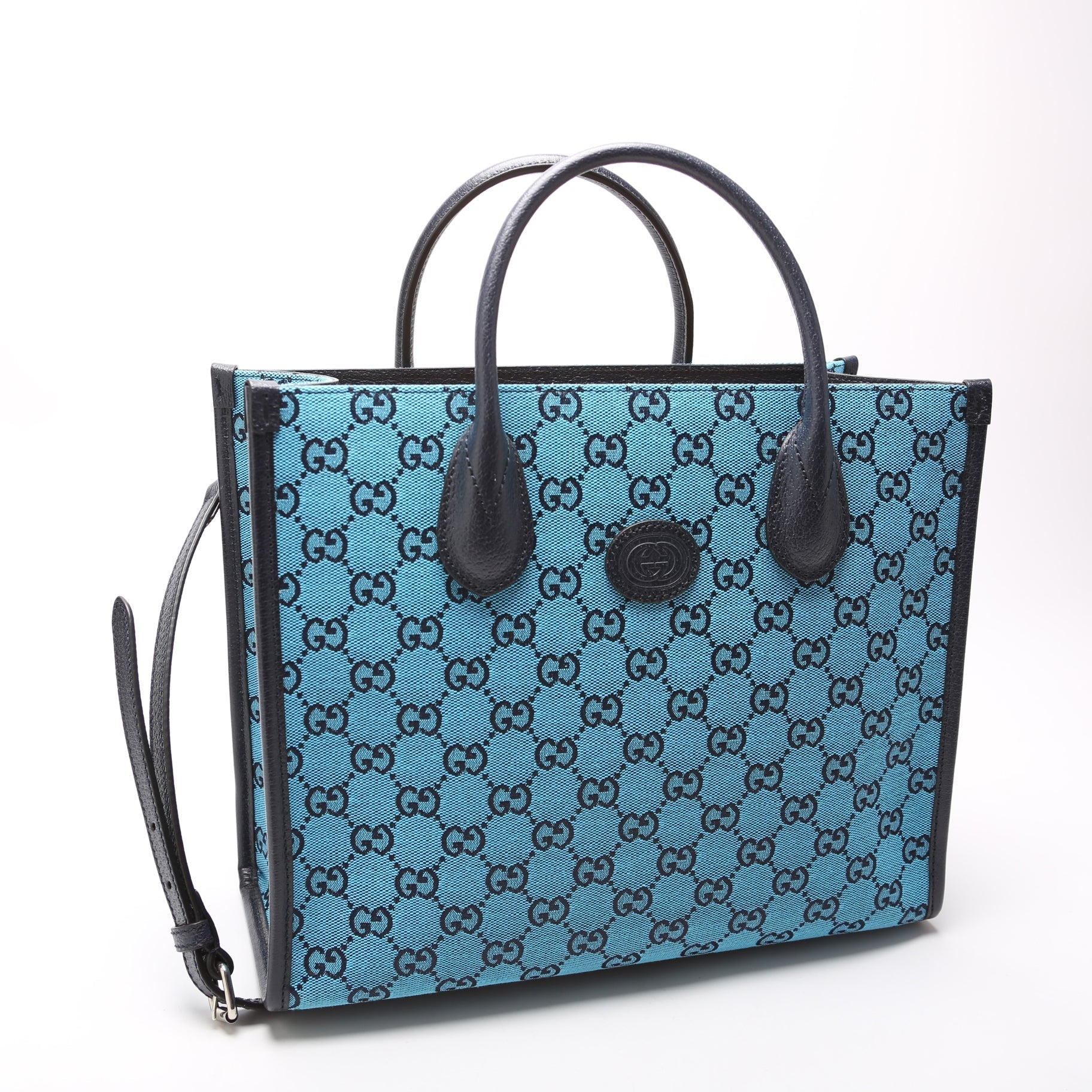 GCCI  GG Canvas Interlocking GG Small Tote