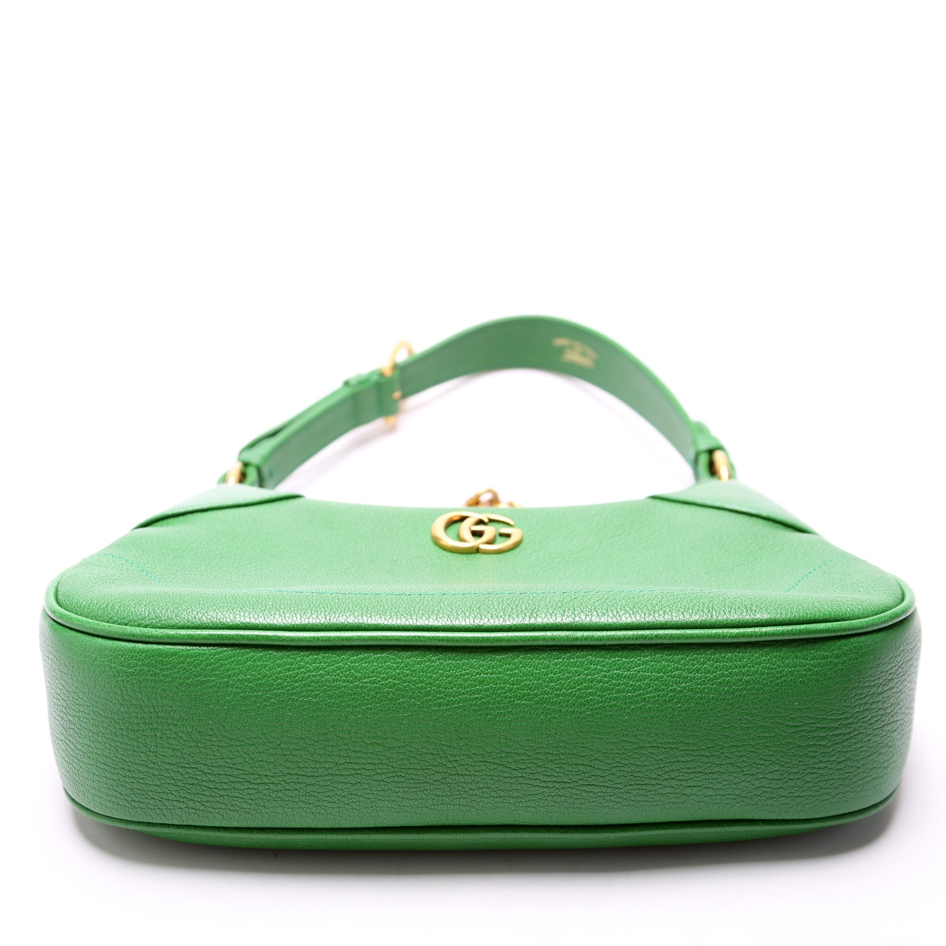 GCCI  Aphrodite Leather Small Shoulder Bag Green