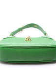 GCCI  Aphrodite Leather Small Shoulder Bag Green