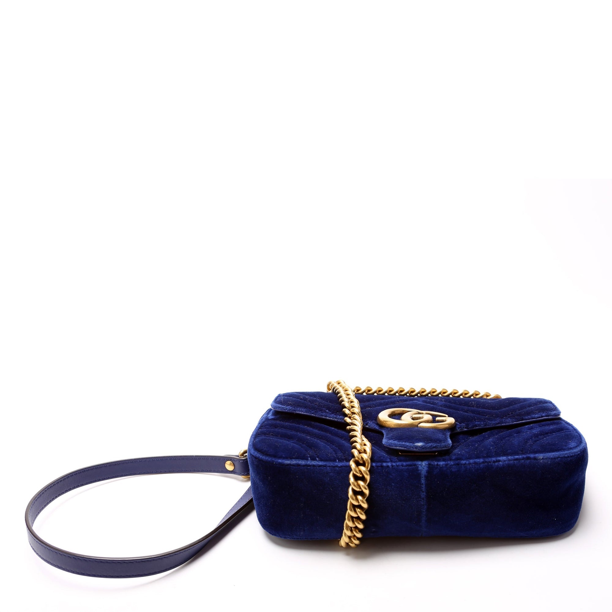 GCCI  Marmont Shoulder Mini Velvet Flap