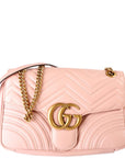 GCCI  Marmont Leather Shoulder Medium Pink