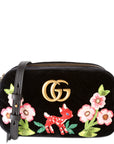 GCCI  Marmont Small Velvet Camera Bag Black