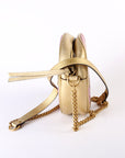 GCCI  Marmont Mini Round Gold/Pink
