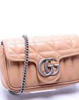 GCCI  Marmont Aria Super Mini Flap Tan