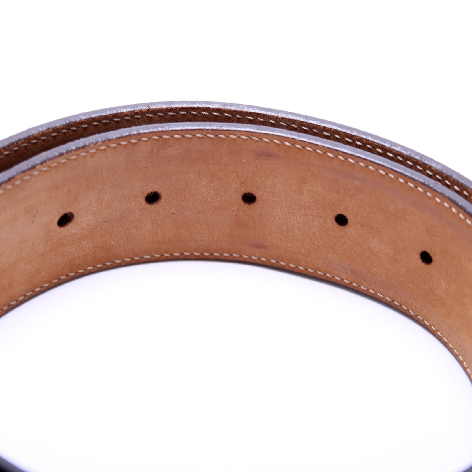 GCCI  Interlocking Leather Belt Size / Brown